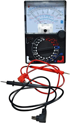 Gilhot Analogue multimeter with buzzer and light for accurate and precise information Analog Multimeter(Black 2000 Counts)