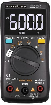 Zotek ZT-102A Digital Multimeter(Black 6000 Counts)