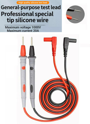 BALRAMA Test Probe for Digital Multimeter Lead Test Probe Cord Wire Needle Plug Type Cab Analog Multimeter(2000 Counts)