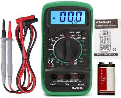 Divinext Multi Tester MAS830L With High Quality Probes AC/DC Voltage & DC Current Pocket Digital Multimeter(2000 Counts)