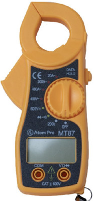 Gilhot Digital Clamp Multimeter AC DC Voltmeter Ammeter Ohmmeter Volt Tester LCD Meter Digital Multimeter(Yellow, Black 2000 Counts)