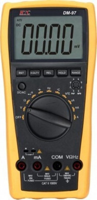 HTC DM97 Digital Multimeter(Yellow 4000 Counts)