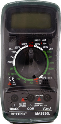 RETENA MAS830L DIGITAL MULTIMETER Digital Multimeter(Black, Green 2000 Counts)