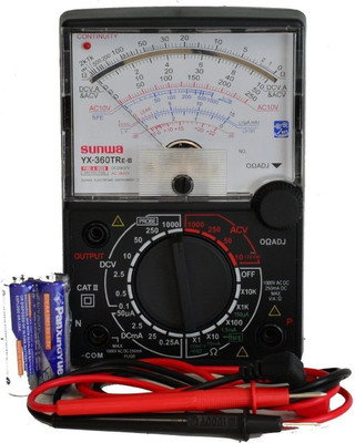 BALRAMA YX-360TRE-B Analog Multimeter Analogue Multitester quality probe YX 360TR E L B Analog Multimeter(Black 2000 Counts)