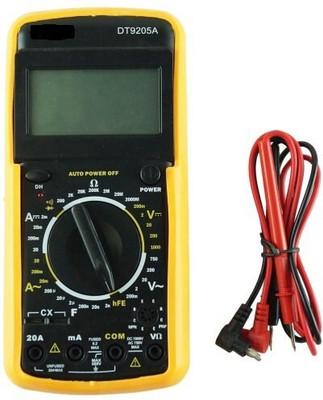 GoodsBazaar Digital Multimeter DT9205A Capacitance Multi Meter With Probes | Current & Volt Digital Multimeter(2000 Counts)
