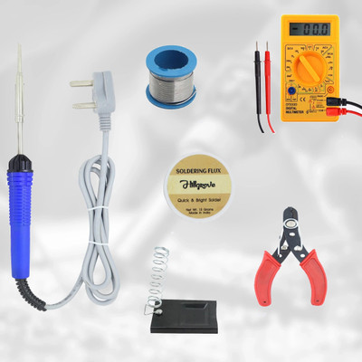 Hillgrove HGCM99M3 6in1 Soldering Iron Machine Combo Kit Set with Digital Multimeter Digital Multimeter(Multicolor 2000 Counts)