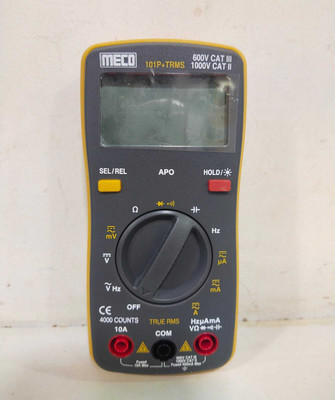 Meco 101P+TRMS Digital Multimeter Digital Multimeter(Black, Yellow 4000 Counts)