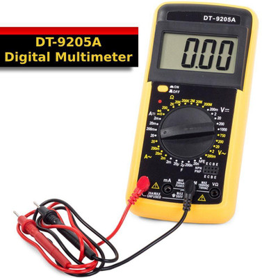 Gilhot Digital Display Multimeter 9205A Digital Multimeter(Yellow, Black 2000 Counts)