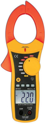 Metravi METRACLAMP-15 Digital T-RMS AC/DC Clamp Meter upto 1000A & NCV Detector Digital Multimeter(Multicolor 2000 Counts)