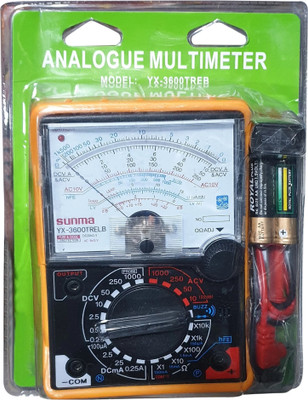 BALRAMA Yx3600meter_withbattery Analog Multimeter(Black, Yellow 2000 Counts)
