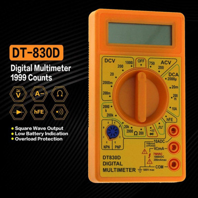 GoodsBazaar Big LCD Display Haoyue Unity 840D for Measuring AC Current, AC/DC Voltage Tester Digital Multimeter(2000 Counts)