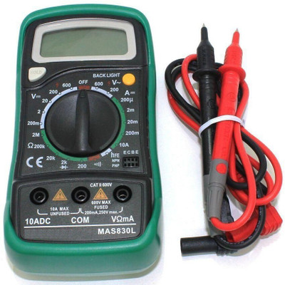 Montreal MAS830L Digital Multimeter With measuring probes to measure the voltage, current, resistance etc Digital Multimeter(2000 Counts)