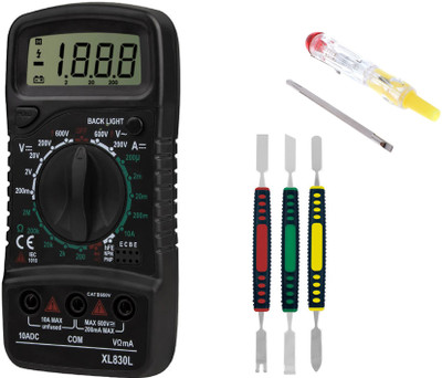 Crafts Haveli Multimeter 830, 2in1 Tester & Knife Cutter Digital Multimeter(9999 Counts)