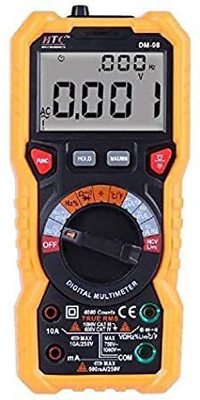HTC Instruments DM 98 WITH TRMS (3/4) Digital 6000 Counts Digital Multimeter(Yellow, Black 4000 Counts)