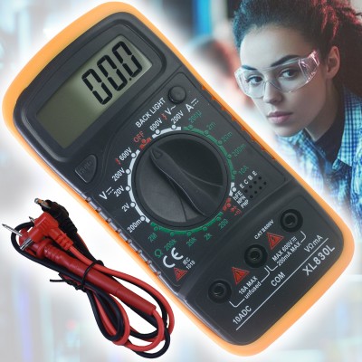 JMALL LCD Display XL830L Digital Multi-Meter Multimeter Digital Multimeter(Multicolor 2000 Counts)