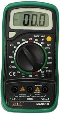 HTC 830L Digital Multimeter(Black and Green with 2000 Count, AC Current, DC Current Digital Multimeter(Green 2000 Counts)