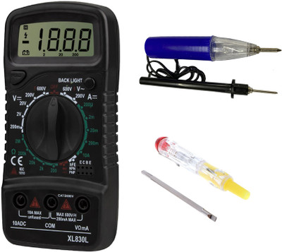 Crafts Haveli Multimeter 830, Continuty Tester & 2in1 Tester Digital Multimeter(9999 Counts)