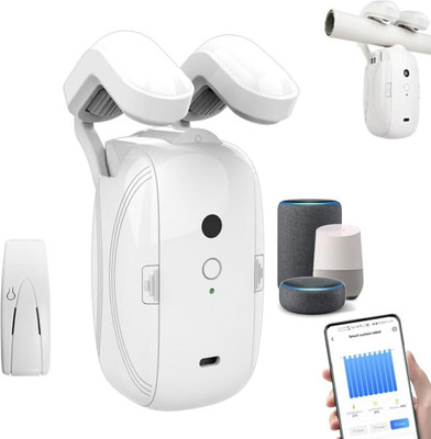 POWERLON Automatic Smart Curtain Opener Compatible with Amazon Alexa, Google Home & Siri Multipurpose Controller