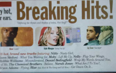 BREAKING HITS - ( NEW CASSETTE ) Audio CD Limited Edition(English - BRYAN ADMMA, NORAH JONES AND MORE)