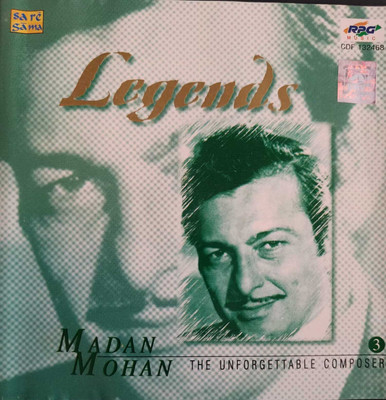 MADAN MOHAN THE UNFORGETTABLE COMPOSER (VOL 3) Audio CD Limited Edition(Hindi - LATA MANGESHKAR , TALAT MAHMOOD , ASHA BHOSLE)