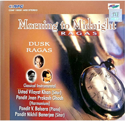 Morning to Midnight DUSK RAGAS Ustad Vilayat Khan (Sitar) RGH Audio CD Standard Edition(Hindi - VARIOUS)