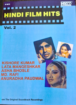 Inreco -Audio CD-Hindi Film Hits-Vol-2-IP-6015 Audio CD Standard Edition(Hindi - Kishore Kumar, Lata Mangeshkar, Asha Bhosle, Mohd. Rafi)