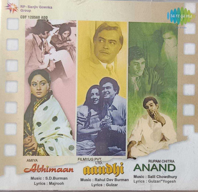ABHIMAAN AANDHI ANAND Audio CD Limited Edition(Hindi - LAT RAFI KISHOR MANNA DEY)