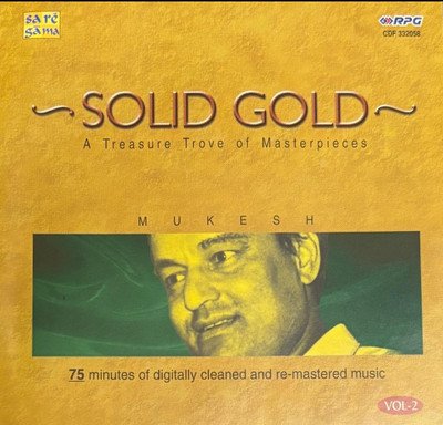 Solid gold - Mukesh VOL2 (music audio CD) Audio CD Limited Edition(Hindi - Mukesh)