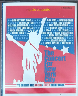 The concert for New York City - (2 music cassette pack) Audio CD Limited Edition(English - Bon jovi,Elton John ,James Taylor and many more)