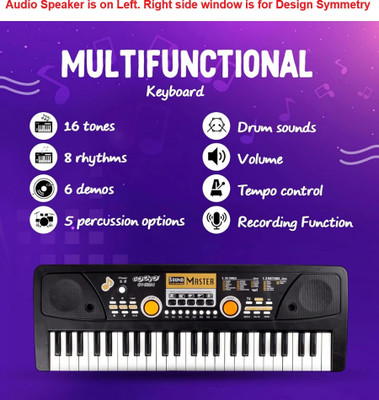 RG TRADERS Electronic Piano Musical Instrument with Microphone 49 Keys 1 Speaker for Boys and Girls Analog Portable Keyboard(49 Keys)