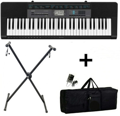SKT CTK - 2550 CASIO + CARRY CASE + DOUBLE PIPE STAND CTK - 2550 SKT Digital Portable Keyboard(61 Keys)