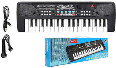 STAR VENTURE Piano Keyboard with Microphone Instrument Toy Gift for Child Beginners Piano Keyboard with Microphone Instrument Toy Gift for Child Beginners Analog Portable Keyboard(37 Keys)