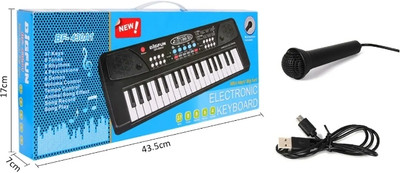 Zyqora Kids Learning Portable Keyboard Piano, Recording, Rechargeable Battery Music Keyboard Piano for Beginners Musical Instruments Learning Toys Digital Portable Keyboard(37 Keys)