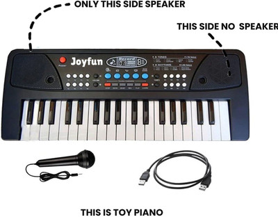 Joyfun 430A2 Piano with Microphone Input, USB Power & Sound Recording Functionality Analog Portable Keyboard(37 Keys)