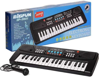 GameGuru 37 Key Piano Keyboard Toy With Dc Power Option, Microphone & Recording Key Piano Keyboard With Recording, Mic & Mobile Charger Analog Portable Keyboard(37 Keys)