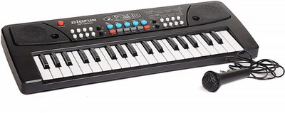 Devta 37 Key Piano Keyboard Toy for Boys and Girls with Mic Dc Power Option Recording Charger not Included Best Birthday Gift for KIDS Musical Instruments Keyboard Music 37 Key Piano Keyboard Analog Portable Keyboard(37 Keys)