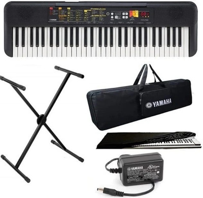 YAMAHA Keyboard Combo with Stand, Dust Cover & Power Adapter PSR F52 Digital Portable Keyboard(61 Keys)