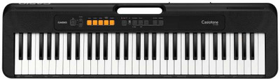 Casio CT-S100 Casiotone 61-Key Portable Keyboard with Piano tones, Black(61 Keys)
