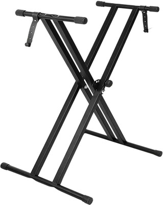 Mocking Bird Adjustable Heavy Duty Keyboard Stand Piano Stand 61 Keys Digital Keyboard Stand Double Braced Keyboard Stand