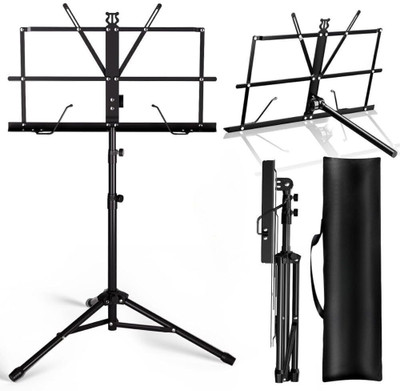 IMAGINEA Music Stand, 2 in 1 Dual-Use Folding Sheet Music Stand & Desktop Book Notation Stand