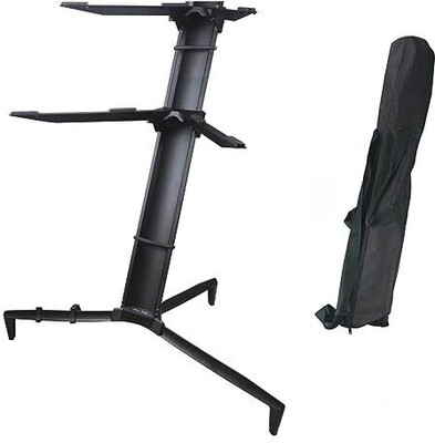Softline Pro Two Tiers Keyboard Stand Black Double Music Instrument Stand