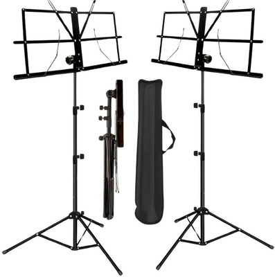 Urban Infotech Music Stand 2-in-1 Portable Folding Music Sheet Stand Folding Stand
