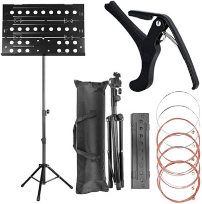 Urban Infotech Notation Stand Heavy Duty Tripod with Carrying Bag and Guitar String Folding Stand