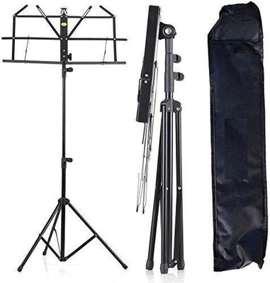 SOUVENIR Adjustable Portable Folding Light Weight Sheet Notation Stand and Clip Holder for Books, Notes, Violin, Lyrics with Carry Bag Notation Stand