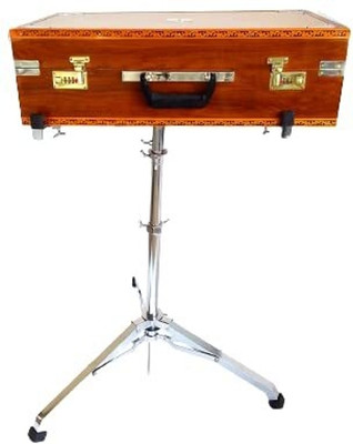 MAYAMUSICALS Harmonium Foldable Adjustable With 3 Different Height Steel Stand Suitable Notation Stand