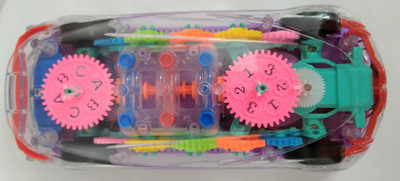 Kid Kraze Musical Concept Car 3D Lights Transparent Car_162(Multicolor)