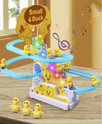 Dorytoys Duck Slide Toy Set, Automatic Stair-Climbing Race Track Set-DUCK TRACK-40(Multicolor)