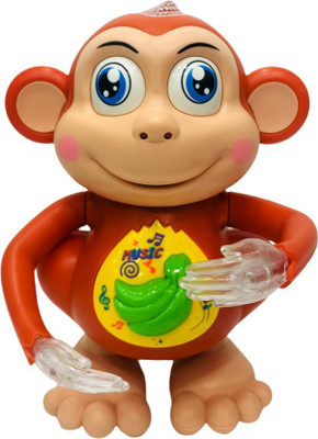 PIXPLAY Dancing Monkey Toys for Kids with Light and Sound(Multicolor)