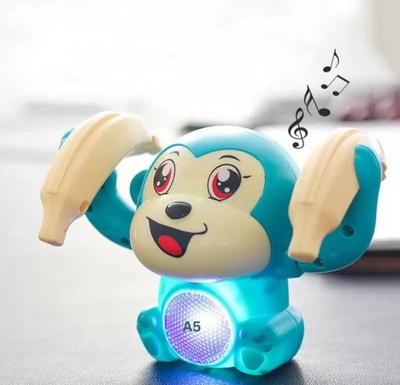 Glamour Dancing Monkey Funny Musical Voice Controlled Animal Toys(Multicolor)