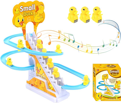 TOY NAGRI New Duck Track Set Toy for Kids with Music and Lights(Multicolor)